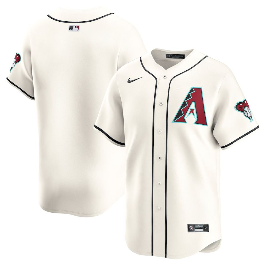 Men Arizona Diamondback Blank Nike White Home Limited MLB Jersey